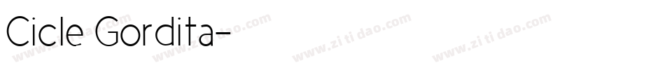 Cicle Gordita字体转换